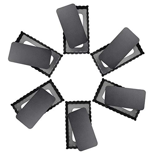 Beasea Mini Tart Pan, 4 Inch 6pcs Removable Bottom Rectangle Tart Pan Nonstick Quiche Pans Mini Pie Pan for Oven Baking