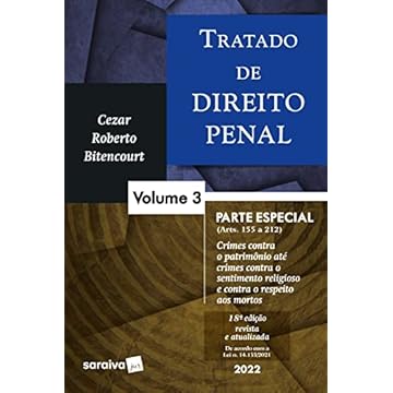 Capa do livro Tratado de Direito Penal - Vol. 3 - 18ª edição 2022