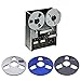 QMQJIA Metal Takeup Reel Opening Machine Parts 3 Hole 1/4 10 Inch Empty Reel for Reel to Reel Tape Recorder 10 Inch Opening Machine