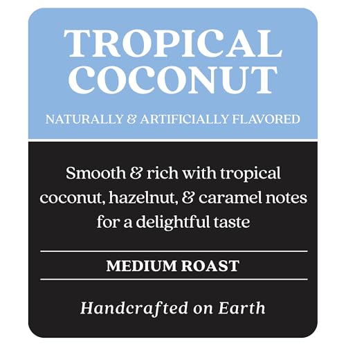 Image of Copper Moon Single Serve Coffee Pods for Keurig K Cup Brewers (Tropical Coconut - Medium Roast, 12 Count)