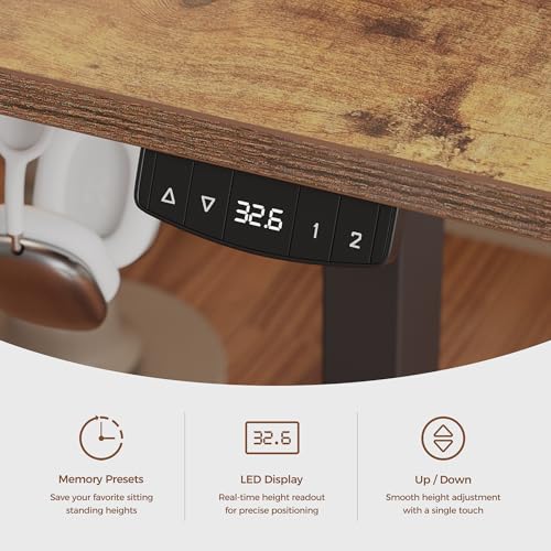 Image of Mericonia L-Shaped Standing Desk with Cable Management, Corner Stand Up Desk, Electric Adjustable Computer Desk for Home Office Work