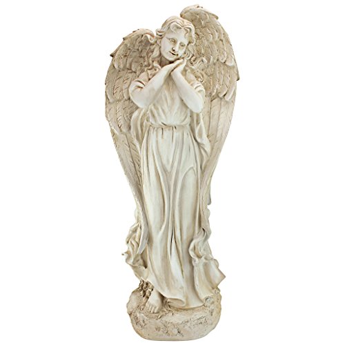 Design Toscano AL58133 Constance's Conscience Angel Religious Garden Statue, 32 Inch, Antique Stone #1