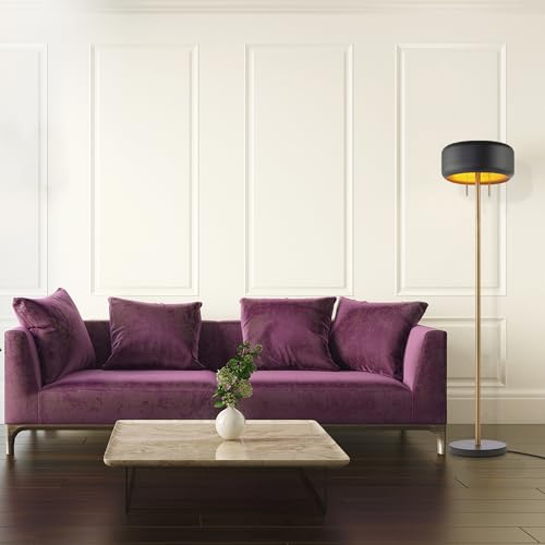 Globe Electric 67346 Novogratz x Floor Lamp, Dark Gray by Globe Electric - Used condition - Image 4