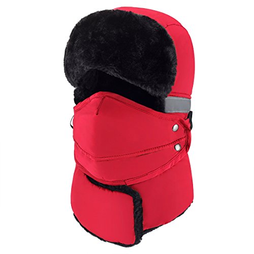 mysuntown Winter Hat for Men and Women,Windproof Warm Hat & Trapper Ushanka Hat