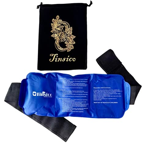 TINSICO Ice Pack for Injuries, Large Pack 360x140 mm, Hot & Cold Gel Pack for Shoulder Knee Ankle Back Neck Pain Relief, Reusable Cold/Hot Therapy Pack with Adjustable Strap (B09BD81CLR) Amazon Price History, Amazon Price Tracker