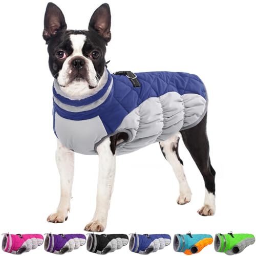 Image of Waterproof Medium Dog Coat, Warm Dog Jacket with Harness Built in, L