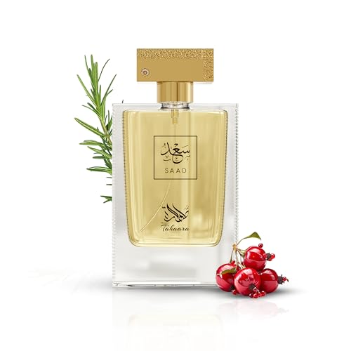 Saad – Amber, Woody, Musky, Oud – Long-Lasting Luxury Eau de Parfum Dubai Fragrance for Men & Women, 100ML