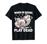 Funny Possum Saying Cute Cartoon Playing Dead