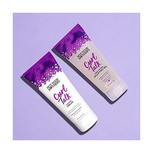 Not Your Mother's Curl Talk Frizz Control Sculpting Gel and Defining Cream (2-Pack) - 6 fl oz - Formulated with Rice Curl Complex - For All Curly Hair Types