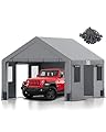 Fanpat 13x20 FT Heavy Duty Carport, Portable Garage Waterproof & UV Protected Car Canopy with Reinforced Steel Frame, Outdoor Shelter for Cars, Trucks, Vans, RVs, Home Party, and Workshops