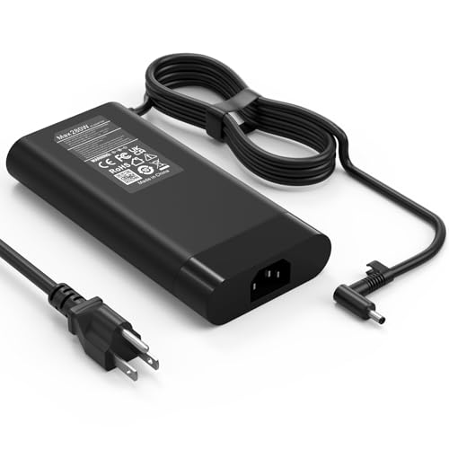 280W 20V 14A Charger Compatible with HP ZBook Power/Studio/Fury, OMEN 16 15 17 Max 16‑c 16‑ae 16‑ap 16-xf 16-ak 16-n, HyperX OMEN 15-ga0762nr, A280A011P TPN-CA26 TPN-LA27 Power Supply