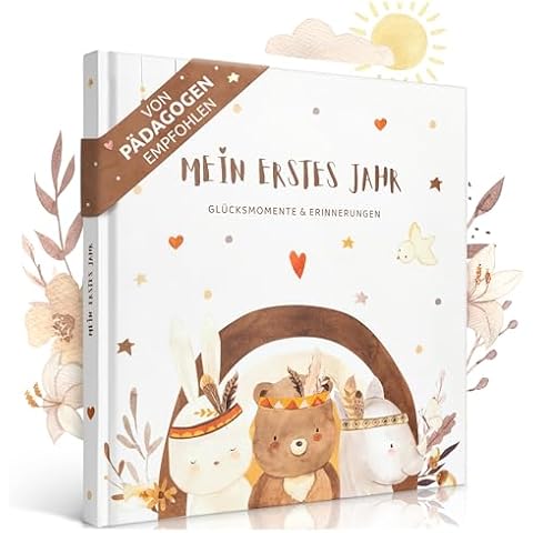 EULENTALER® The Baby Diary (Boho) for Memories Cover
