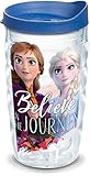 Tervis Disney - Frozen 2 - Anna & Elsa's Journey Made in USA Double Walled Insulated Tumbler Travel Cup Keeps Drinks Cold & Hot, 10oz Wavy, Classic