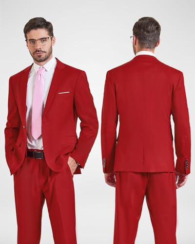 YND Men's Suit Jacket One Button Slim Fit Solid Coat Casual Blazer2