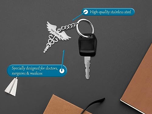 Image of SAVRI Personalized Stainless Steel Keychain | With Name Engraved | Premium Gift | Keyring for Office & Gifting