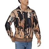 Coupe ample avec capuche réglable : conçu avec une silhouette décontractée et ample, ce sweat-shirt à capuche imprimé chevaux de course offre un maximum de confort. La capuche réglable avec cordon de serrage améliore l'ajustement et ajoute une touche tendance à votre tenue décontractée.