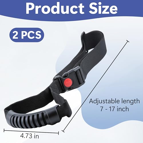 Image of 2 PCS Car Adjustable Grab Handles, Car Handle Strap Assist for Elderly