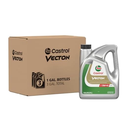 Castrol Vecton 15W-40 CK-4 Adv Part Syn Diesel Engine Oil, 1 GA, 3 Pack