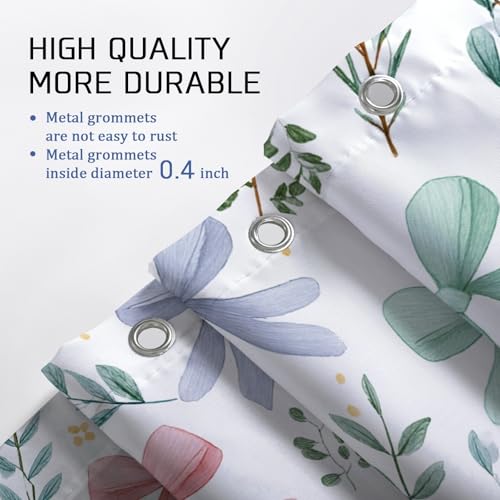 Rideau de douche extra long lavable avec crochets inclus