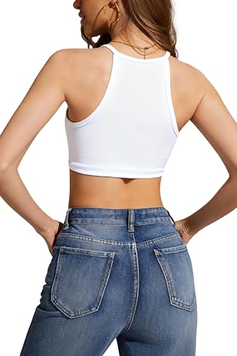 Image of Multi Pack Women's Cropped Tank Tops, Spaghetti Strap Camisoles
