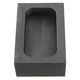 5 Oz Graphite Crucible Ingot Bar Combo Mold For Silver Gold Melting Casting