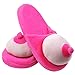 Price comparison product image NUOLUX Slippers with Boobs for Stag Party Plush Material One Size