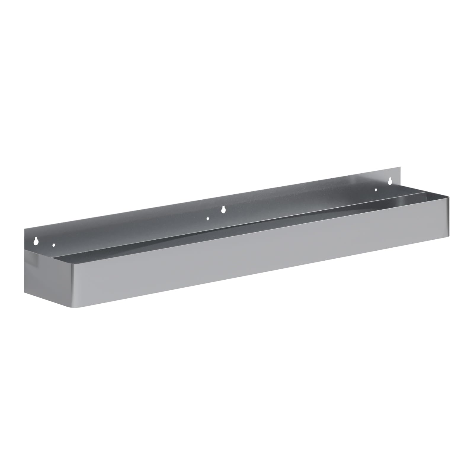 AmGood 48 in. Abreast Double-Tier Stainless Steel Speed Rail - Keyhole Wall Mount Bar Speed Rack, 18-Gauge NSF Liquor Bottle Holder for Bars, Restaurants &amp; Home Bars