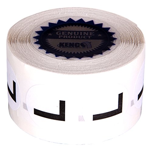 Clothing Size Stickers By Kenco - 0.875" Adhesive Apparel Circle Size Stickers - 2,500 Stickers Total (Large) #TOP22