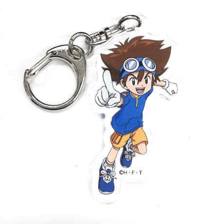 デジモン キーホルダー アクキー 渡辺けんじ氏デザイン デジモンアドベンチャー25周年アクリル