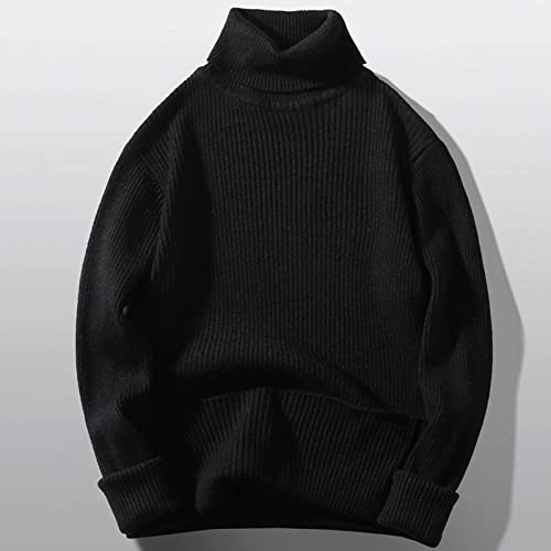 Muscularfit Mens Casual Pullover Fall Sweaters Lightweight Turtleneck Knitted Sweaters Fall Winter Fashion Pullover Sweater2
