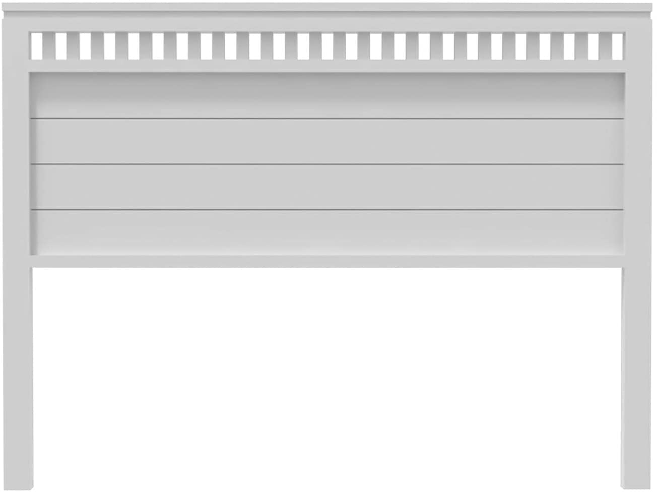 PEJECAR Cabecero Bora para Cama de 150 Fabricado en Madera Maciza de Pino insigni Acabado Blanco Satinado