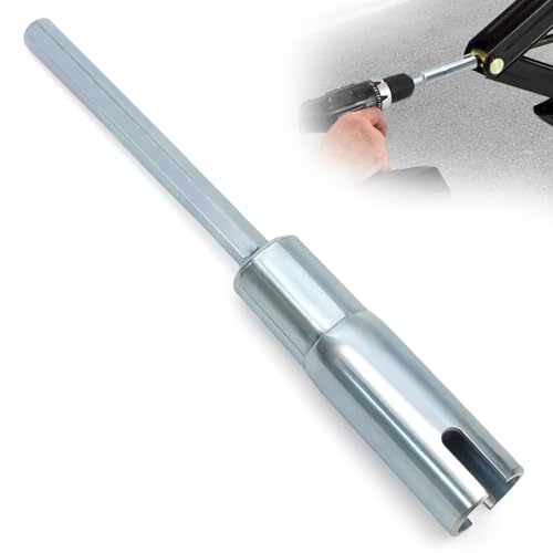 Numano for Scissor Jack Slotted Drill Adapter Heavy-Duty Crank Attachment Scissor Jack Drill Adapter with Anti-Slip Groove, Compatible with Trucks & Cars