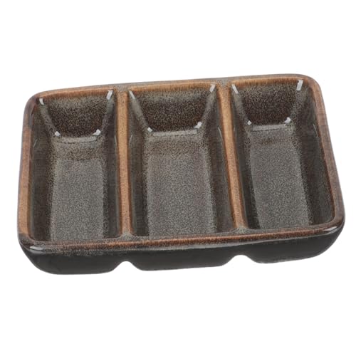 NAMOARLY Dipping Sauce Bowl Small Bowls for Dipping Soy Sauce Dipping Bowl Kimchi Plate Ketchup Plate Kitchen Condiment Dishes Soy Sauce Dish Side Sauce Dishes Wasabi Dish Grey Porcelain