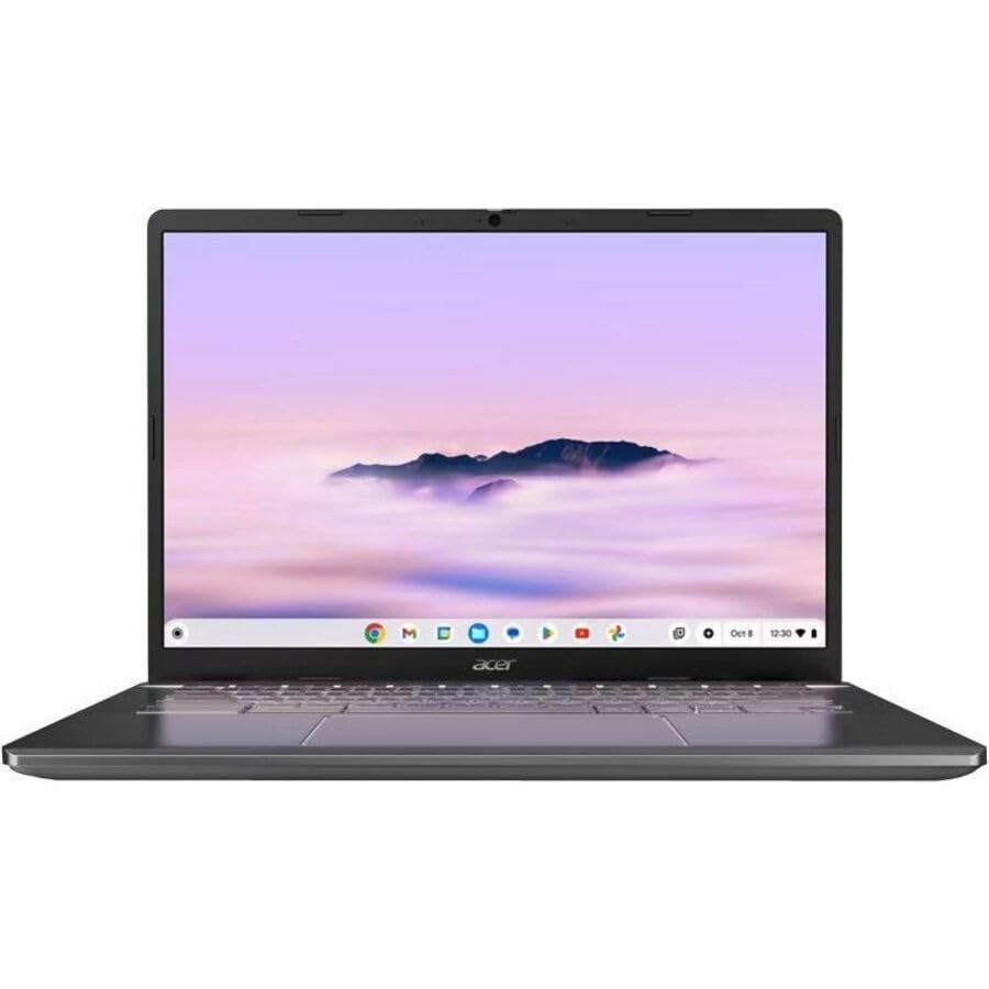 Image of Acer Chromebook Plus 514 CBE594-2T CBE594-2T-58T8 14 inch Touchscreen Chromebook - WUXGA - 60 Hz - Intel Core 5 120U - 16 GB - 256 GB SSD - English (US) Keyboard - Iron
