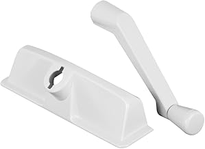 Prime-Line TH 24003 Operator Cover & Crank Handle, 11/32 in. Drive Spline, Diecast & Plastic, White