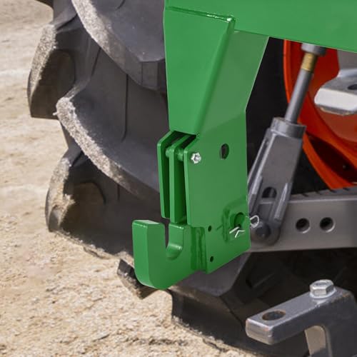 3-Point Quick Hitch with 2\" Receiver&Extra Versatile Adapter, Adaptation to Category 1, No Bushing Required, 3000LBS Lift Capacity