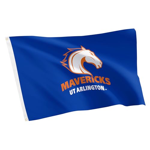 Desert Cactus The University of Texas at Arlington TUTA Flag - 3 x 5 Feet Mavericks Banner, Indoor/Outdoor Durable Fabric, 100% Polyester Design (Style 1)