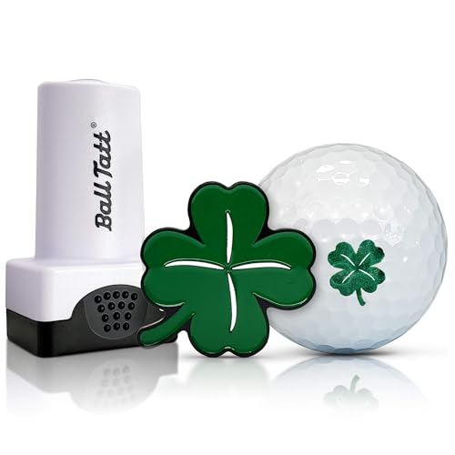 Ball Tatt Clover Golf Ball Stamp, XL Golf Ball Marker,