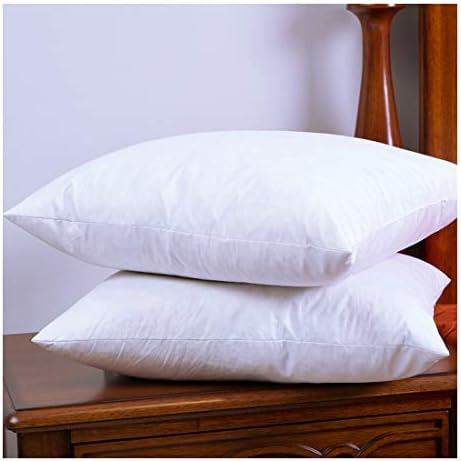 DOWNIGHT 12 X 20 Inches, Two Down and Feather Pillow Inserts, Cotton Fabric Throw Pillows