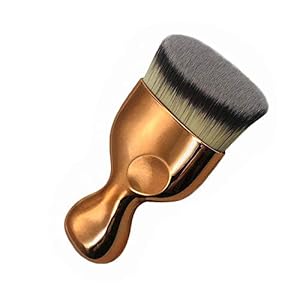 GOERTI Angled Foundation Brush, Self Tanner Brush, High Density Kabuki Brush for Powder Foundation, Bronzer, Tanning Mousse, Luminizer, Shimmer, Cream, Fake Tan Face Body Bronzer Blending Brush