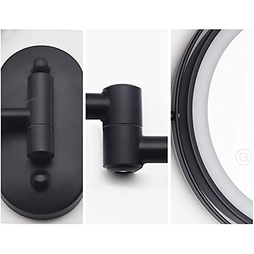 Miroir cosmétique pivotant 360° grossissant 10X pour soin visage et rasage - 5