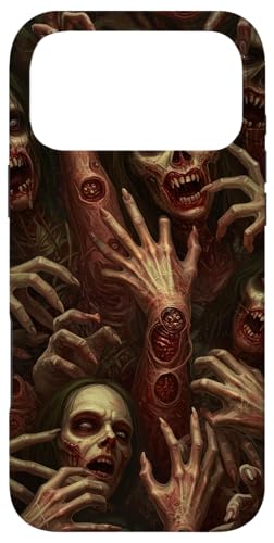 Zombie Horde Case Horror Halloween Undead怖い暗い不気味 スマホケース iPhone 17 Pro Max 用
