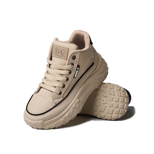 Chunky Sneakers for Women,Platform White Mesh Dad Walking Shoes,Comfortable Breathable Casual Fashion Running Shoes