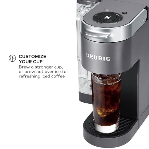Keurig K-Supreme Single Serve K-Cup Pod Coffee Maker, MultiStream Technology, 4 Brew Sizes, 66oz Dual-Position Removable Reservoir, Gray (Renewed) - Image 7