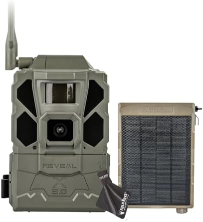 5 Tactacam Trail Cameras That Will Change Your Outdoor Experience 3 TACTACAM Reveal X Gen 3.0 Cellular Trail Camera - Multi Carrier, HD Photos & Videos, Pre-Installed Antenna, Built-in GPS, Best Battery Life, Low-Glow IR Flash, Fast Trigger Speed + Reveal Solar Panel