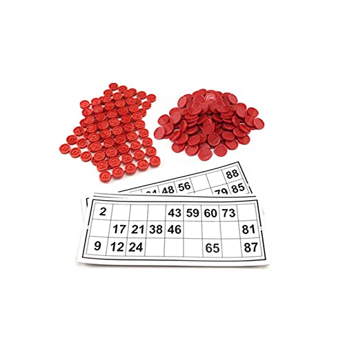 lencyotool Jeux de Bingo Amusants pour Les Enfants - Ensemble de Bingo avec jetons de Jeu et Cartes - Jeu de Bingo Classique pour Enfants et Adultes, Grands Groupes, fêtes, soirées Jeux Cover