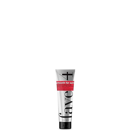 fave4 Crema de soplado suave para un cabello suave y seguro, para brillo y protección contra el calor