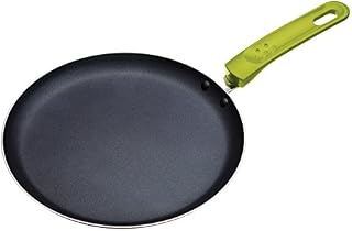 Colourworks CWCPGRN KitchenCraft Non-Stick Pancake Pan, Aluminium, Green, 24.2 x 40.3 x 7 cm