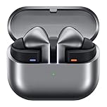 Samsung Galaxy Buds3 Pro Kabellose Bluetooth-Kopfhörer, Active Noise Cancelling (ANC), Adaptive Geräuschunterdrückung, 360 Audio, In-Ear-Kopfhörer mit Hi-Fi-Sound, Silver, Inkl. Anymode Clear Cover