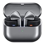 Samsung Galaxy Buds3 Pro Kabellose Bluetooth-Kopfhörer, Active Noise Cancelling (ANC), Adaptive Geräuschunterdrückung, 360 Audio, In-Ear-Kopfhörer mit Hi-Fi-Sound, Silver, Inkl. Anymode Clear Cover